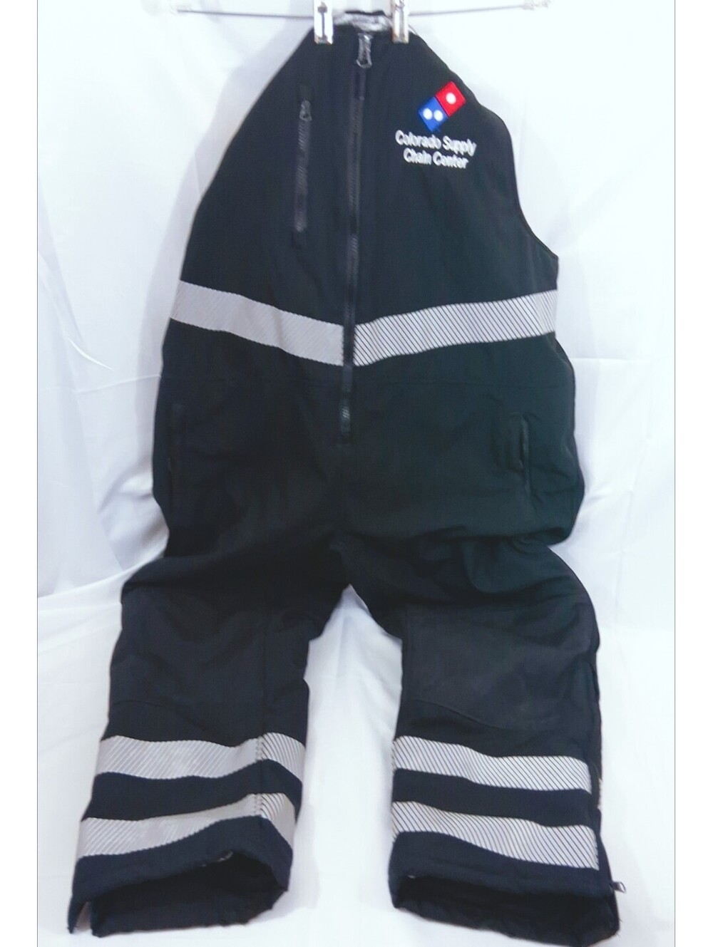 BID Overalls REFRIGIWEAR 7495R 2XL/2EG Insulated Black Reflectors DOMINOS Pizza